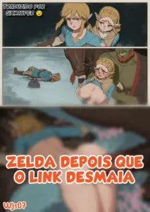 O que a Zelda fez depois que o Link desmaiou?